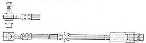 KAWE 512453 Гальмівний шланг