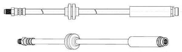 KAWE 512778 Гальмівний шланг