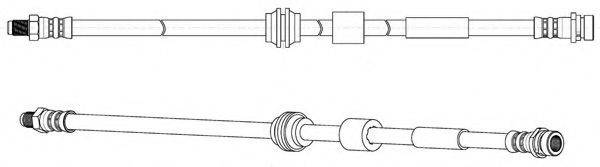 KAWE 512804 Гальмівний шланг