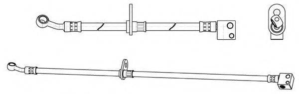 KAWE 514516 Гальмівний шланг