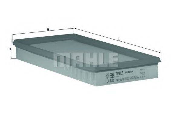 MAHLE ORIGINAL LX633 Повітряний фільтр