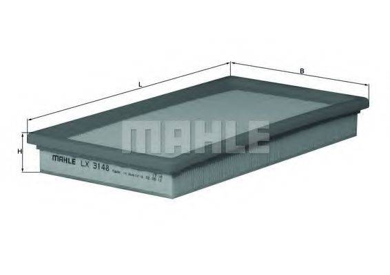 MAHLE ORIGINAL LX3148 Повітряний фільтр