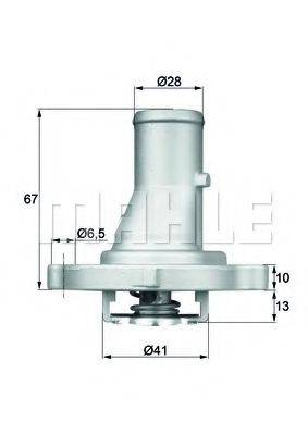 MAHLE ORIGINAL TI6887D Термостат, охолоджуюча рідина