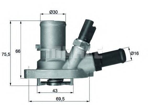 MAHLE ORIGINAL TI14988 Термостат, охолоджуюча рідина