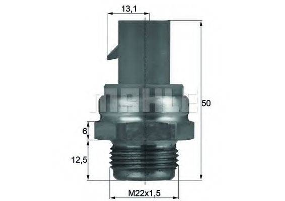 MAHLE ORIGINAL TSW14D Термивимикач, вентилятор радіатора