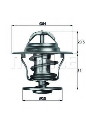 MAHLE ORIGINAL TX1387D Термостат, охолоджуюча рідина