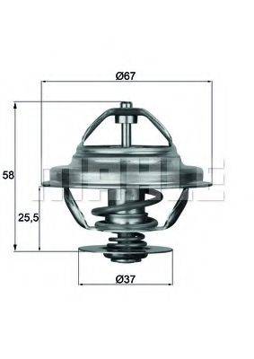 MAHLE ORIGINAL TX2180D Термостат, охолоджуюча рідина