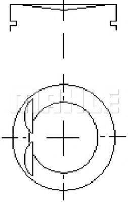 MAHLE ORIGINAL E14300 Поршень