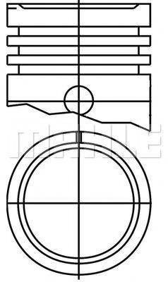 MAHLE ORIGINAL E70200 Поршень