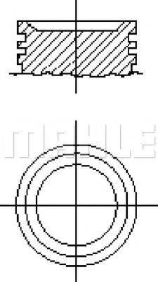 MAHLE ORIGINAL E25020 Поршень