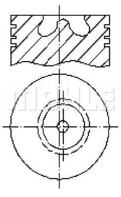 MAHLE ORIGINAL E57400 Поршень