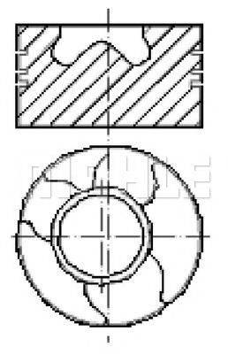 MAHLE ORIGINAL E13500 Поршень