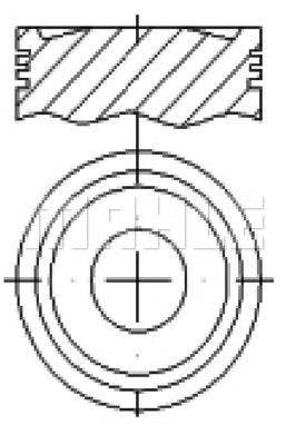 MAHLE ORIGINAL E14980 Поршень