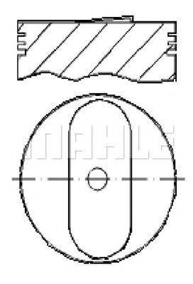 MAHLE ORIGINAL E25400 Поршень