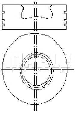 MAHLE ORIGINAL E01060 Поршень