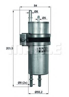 MAHLE ORIGINAL KLH11 Паливний фільтр