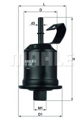 MAHLE ORIGINAL KL434 Паливний фільтр