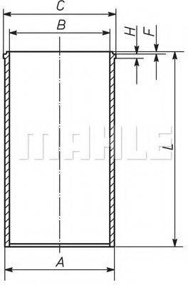 MAHLE ORIGINAL 011WV05 Гільза циліндра