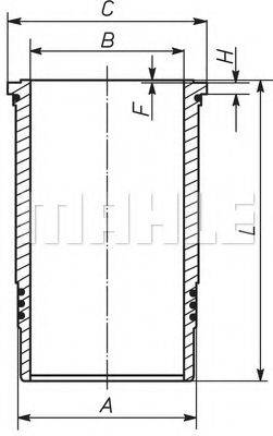 MAHLE ORIGINAL 099LW00104001 Гільза циліндра