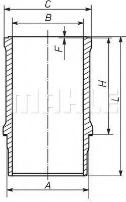 MAHLE ORIGINAL 039WN18 Гільза циліндра