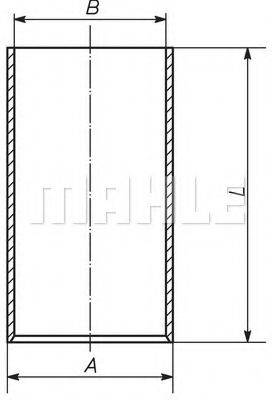 MAHLE ORIGINAL 448WV02 Гільза циліндра