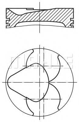 MAHLE ORIGINAL 6811100 Поршень