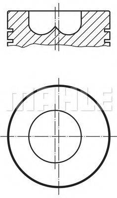 MAHLE ORIGINAL 0084600 Поршень