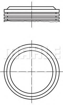 MAHLE ORIGINAL 0376200 Поршень