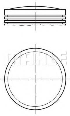 MAHLE ORIGINAL 0085600 Поршень