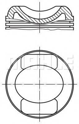 MAHLE ORIGINAL 5043700 Поршень