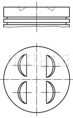 MAHLE ORIGINAL 0831200 Поршень