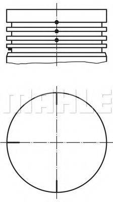 MAHLE ORIGINAL 0220400 Поршень