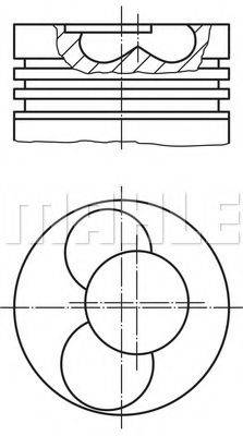 MAHLE ORIGINAL 0308600 Поршень