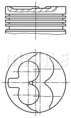 MAHLE ORIGINAL 6292300 Поршень