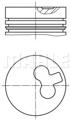 MAHLE ORIGINAL 0115400 Поршень