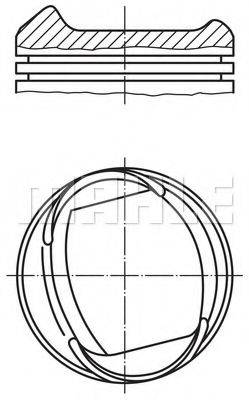 MAHLE ORIGINAL 0133200 Поршень