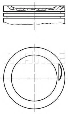 MAHLE ORIGINAL 6810600 Поршень