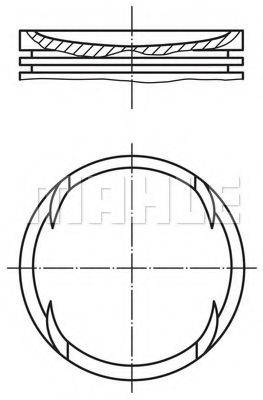 MAHLE ORIGINAL 0117700 Поршень