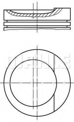 MAHLE ORIGINAL 0348900 Поршень