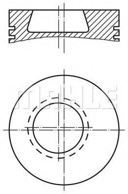 MAHLE ORIGINAL 0038400 Поршень