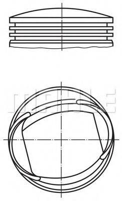 MAHLE ORIGINAL 0136100 Поршень