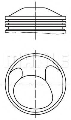 MAHLE ORIGINAL 5035900 Поршень