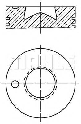 MAHLE ORIGINAL 0010800 Поршень