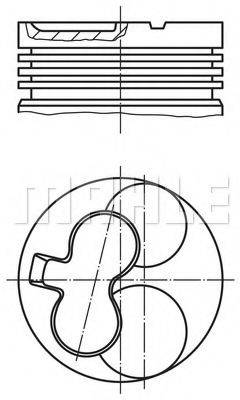 MAHLE ORIGINAL 6403900 Поршень