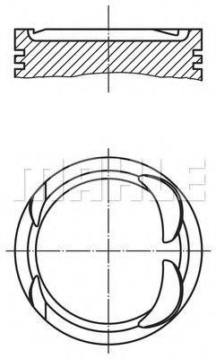 MAHLE ORIGINAL 6400200 Поршень