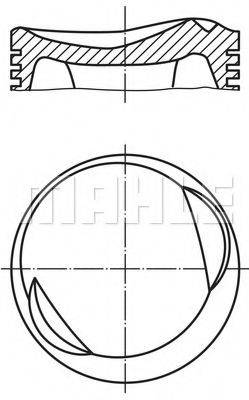 MAHLE ORIGINAL 0811600 Поршень