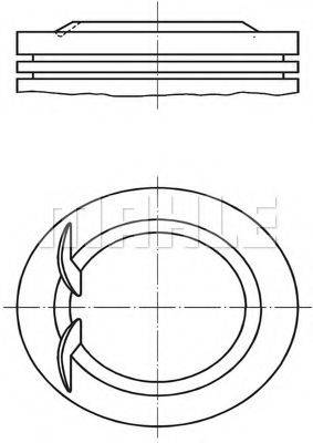 MAHLE ORIGINAL 0382500 Поршень