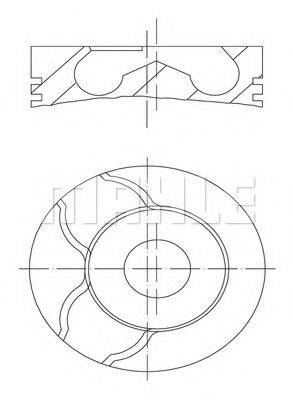 MAHLE ORIGINAL 0383800 Поршень