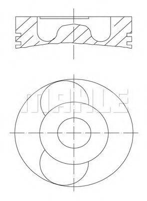 MAHLE ORIGINAL 0402201 Поршень