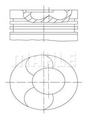 MAHLE ORIGINAL 0039500 Поршень